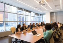 group of people on a conference room