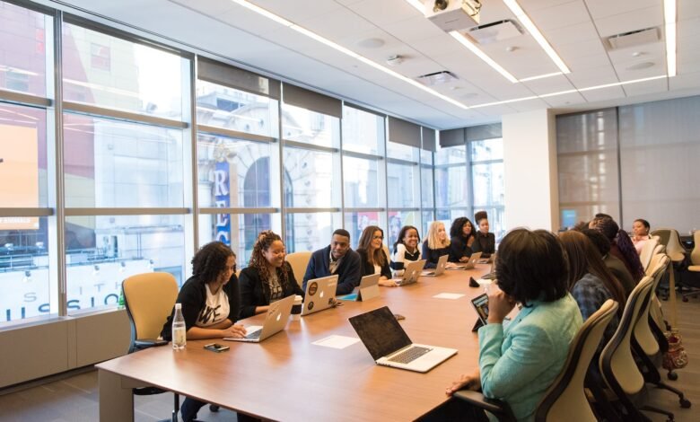 group of people on a conference room