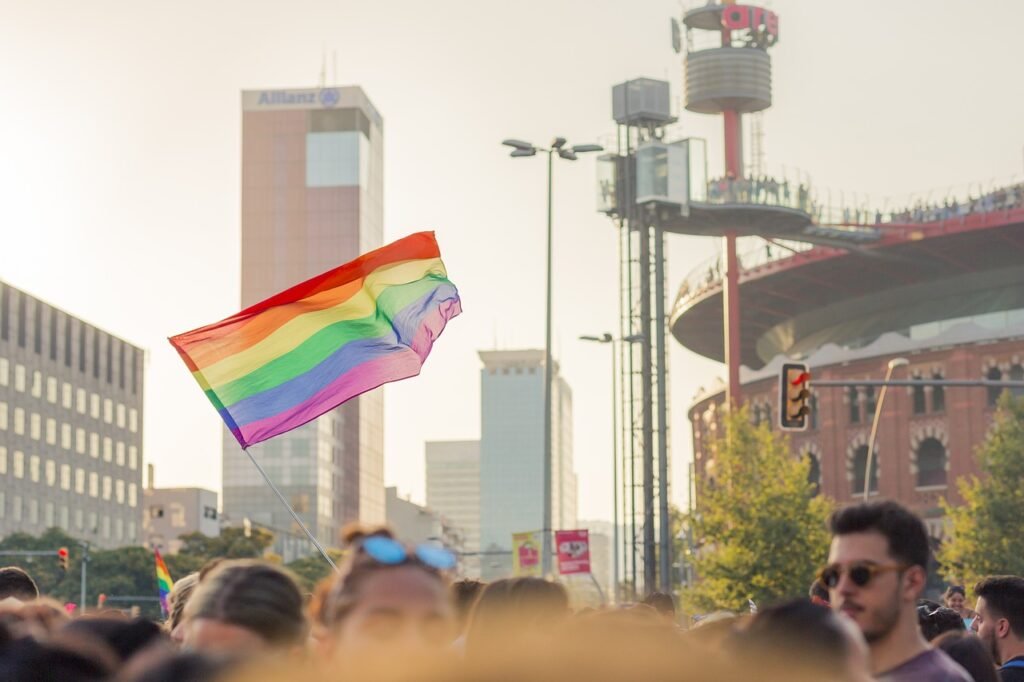 barcelona, flag, pride