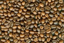 Coffe beans background